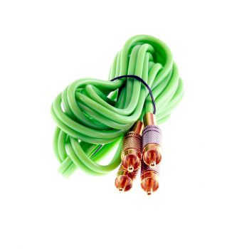 Vihreä RCA parikaapeli 1m 2 x RCA uros – 2 x RCA uros