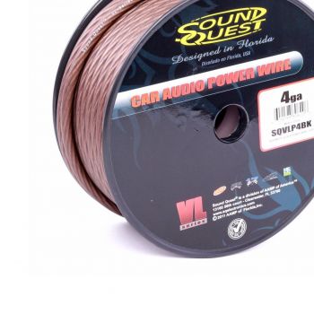 Stinger SQVLP4BK seos (CCA) virtakaapeli 22mm2 mattamusta