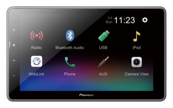 Pioneer DMH-AF555BT 2-Din 9-tums skärm multimedia Bilstereo